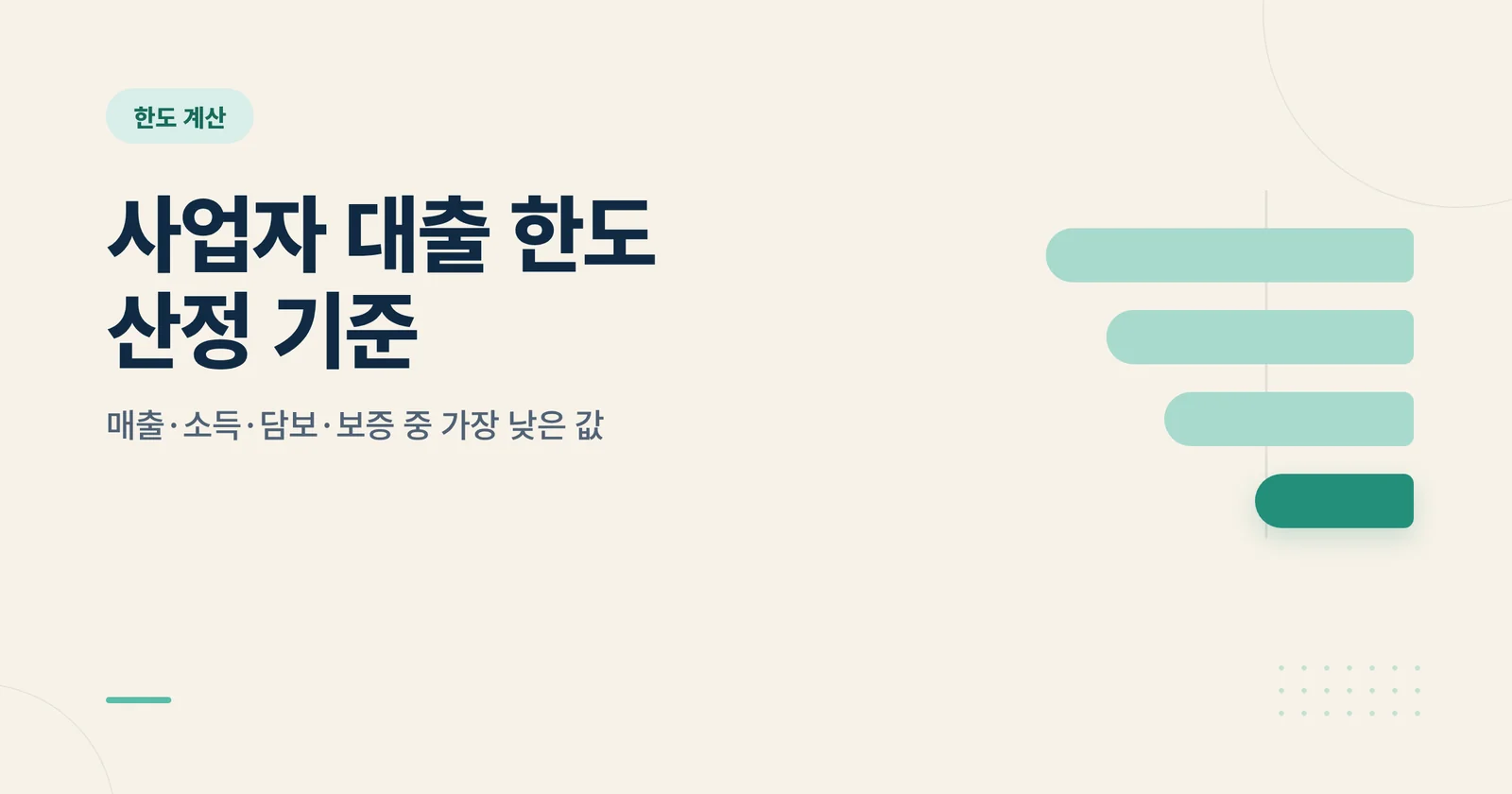 사업자 대출 한도 산정 기준 썸네일
